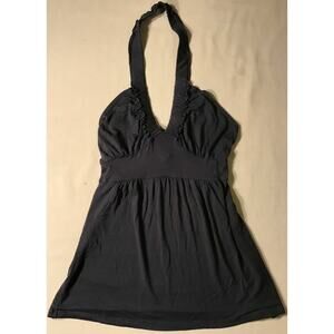 Blue Sketch Womens Halter Top With Tie Back. Size M.
